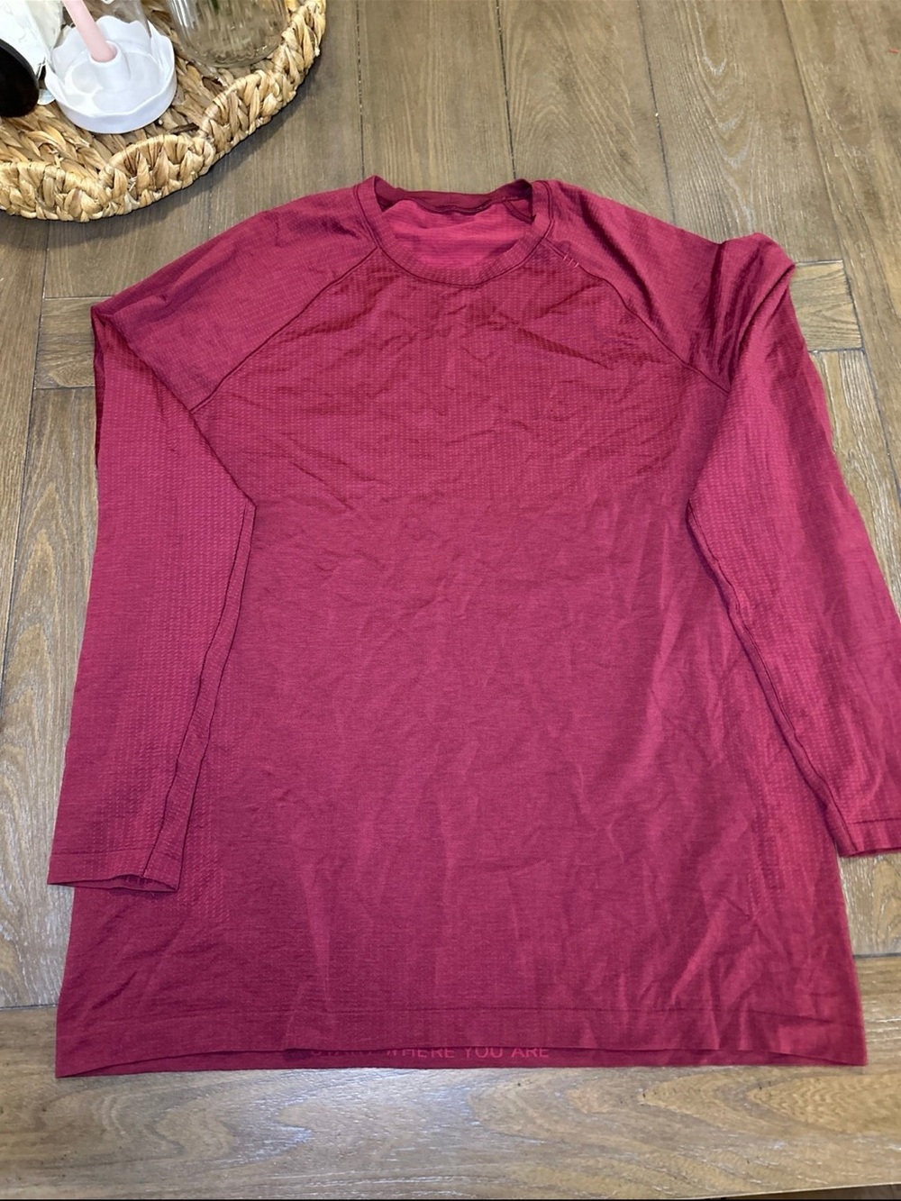 lululemon athletica Men's Long-Sleeve Crew - Deep Wine